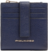 Чехол для кредитных карт Piquadro Patricia PP6843W140R/BLU темно-синий натур.кожа