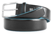 Ремень мужской Piquadro Blue Square CU5258B2/N 125х3.5см черный натур.кожа