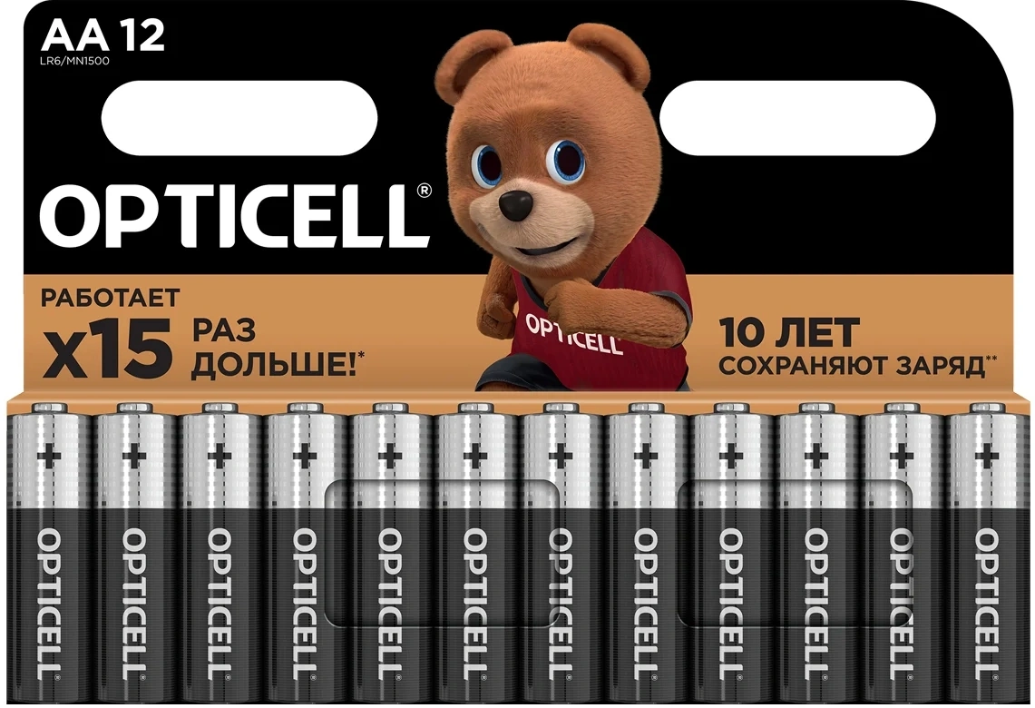 Батарея Opticell Basic LR6 AA (12шт) блистер