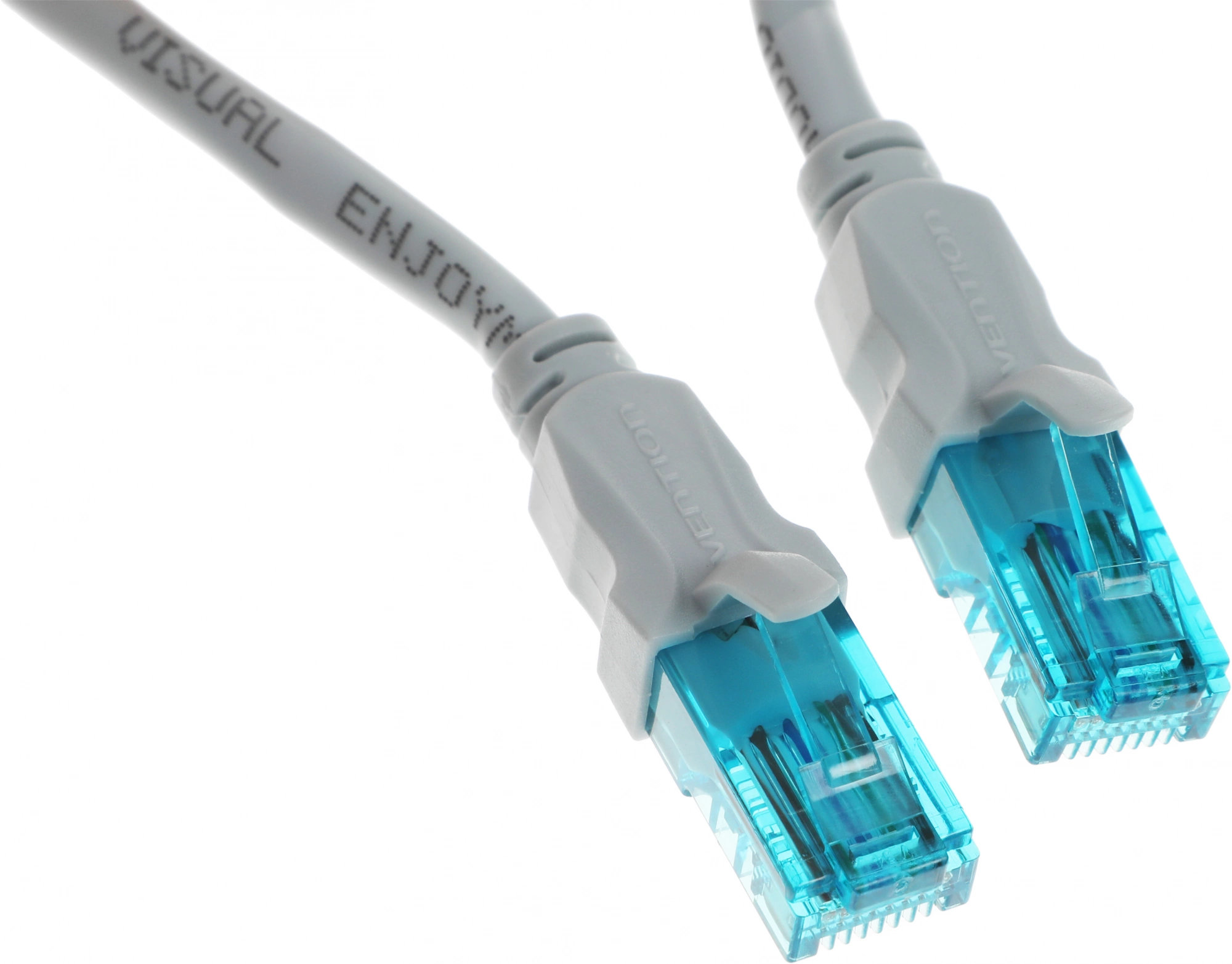 Патч-корд Vention VAP-A10-S150 1Гбит/с UTP 4 пары cat.5E CCA molded 1.5м серый RJ-45 (m)-RJ-45 (m)