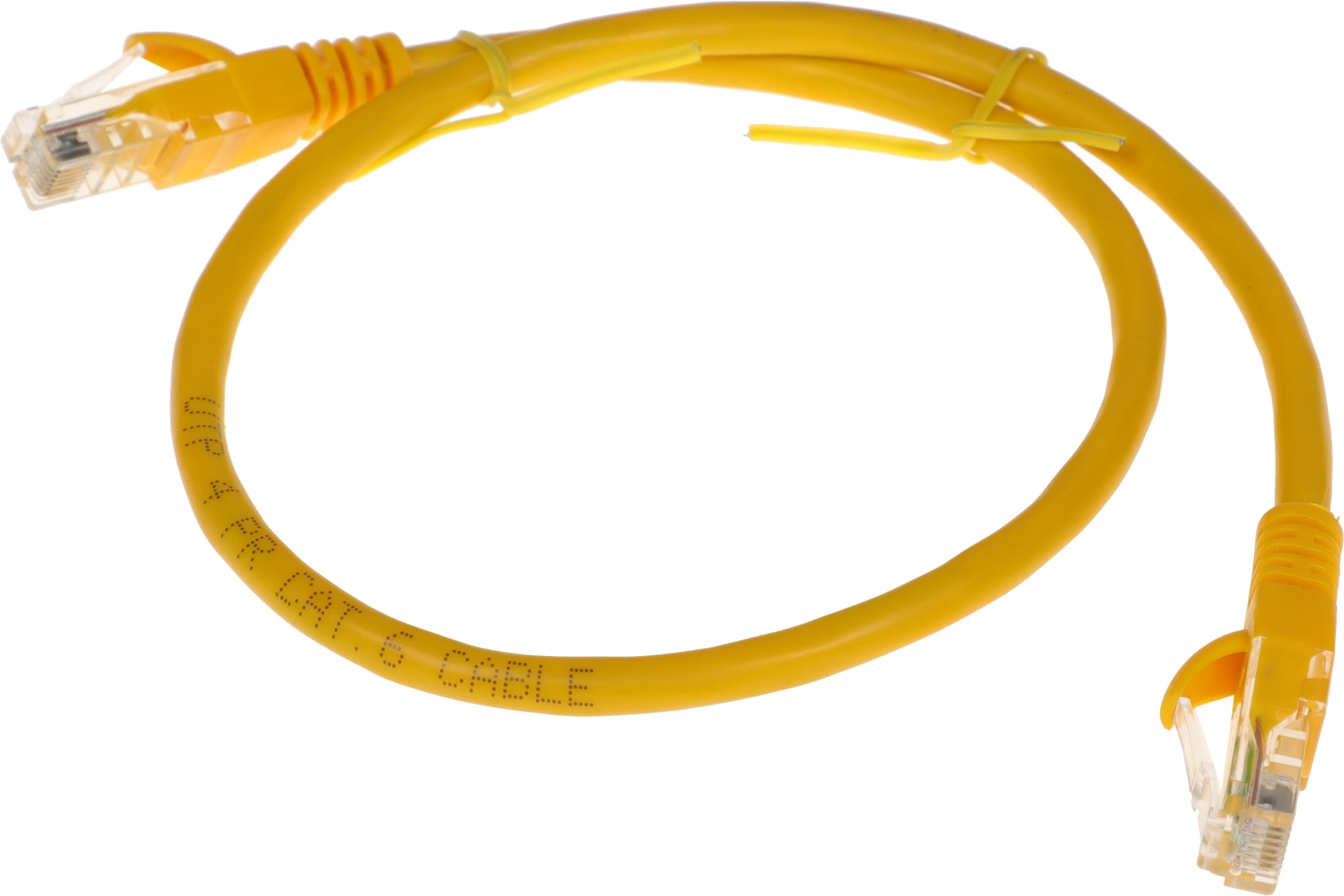 Патч-корд Premier PP6U-0.5M/Y 10000Гбит/с UTP 4 пары cat.6 CCA molded 0.5м желтый RJ-45 (m)-RJ-45 (m)