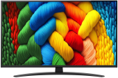 Телевизор LED LG 43" 43NANO81A6A.ARUG черный 4K Ultra HD 60Hz DVB-T DVB-T2 DVB-C DVB-S DVB-S2 USB WiFi Smart TV