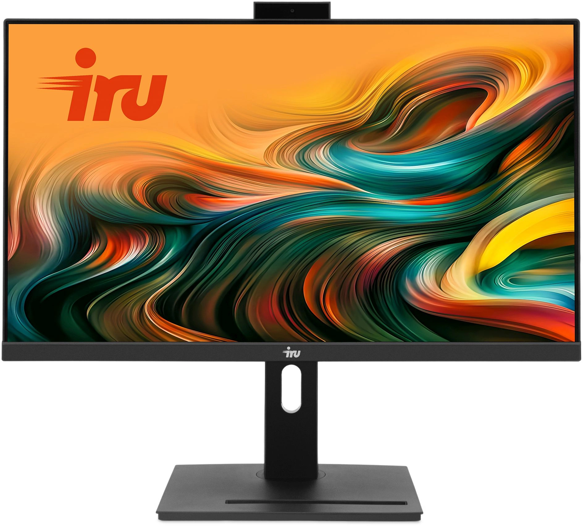 Моноблок IRU 23AM 23.8" Full HD Ryzen 5 5500U (2.1) 8Gb SSD256Gb RGr CR без ОС GbitEth WiFi BT 90W Cam черный 1920x1080