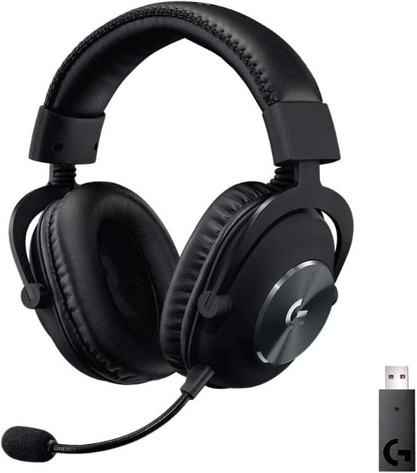 Наушники с микрофоном Logitech G Pro X Lightspeed черный 2м мониторные Radio оголовье (981-000909)