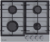 Газовая варочная поверхность Lex GVG 642-1 GR серый Газовая варочная поверхность Lex GVG 642-1 GR серый