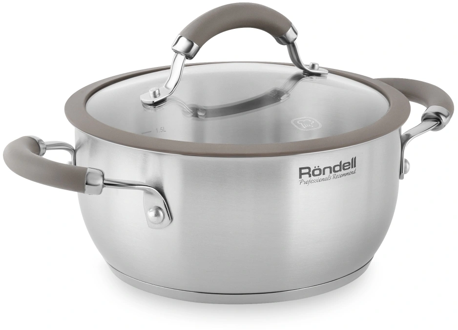 Кастрюля Rondell Balance RDS-754 2.8л. d=20см (с крышкой) стальной