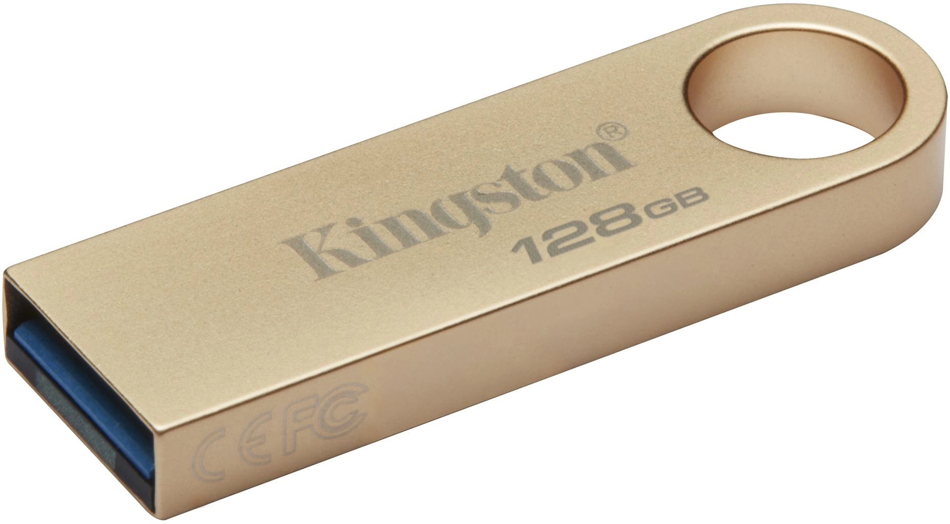 Флеш Диск Kingston 128GB DataTraveler SE9 DTSE9G3/128GB USB3.0 золотистый