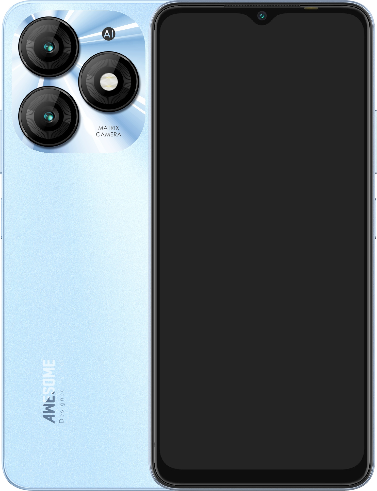 Смартфон Itel A665L A70 256Gb 4Gb голубой моноблок 3G 4G 2Sim 6.6" 720x1612 Android 13 13Mpix 802.11 b/g/n GPS GSM900/1800 GSM1900 TouchSc FM microSDXC max2048Gb