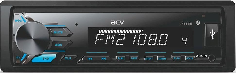 Автомагнитола ACV AVS-812BB 1DIN 4x50Вт v4.0 (33865)