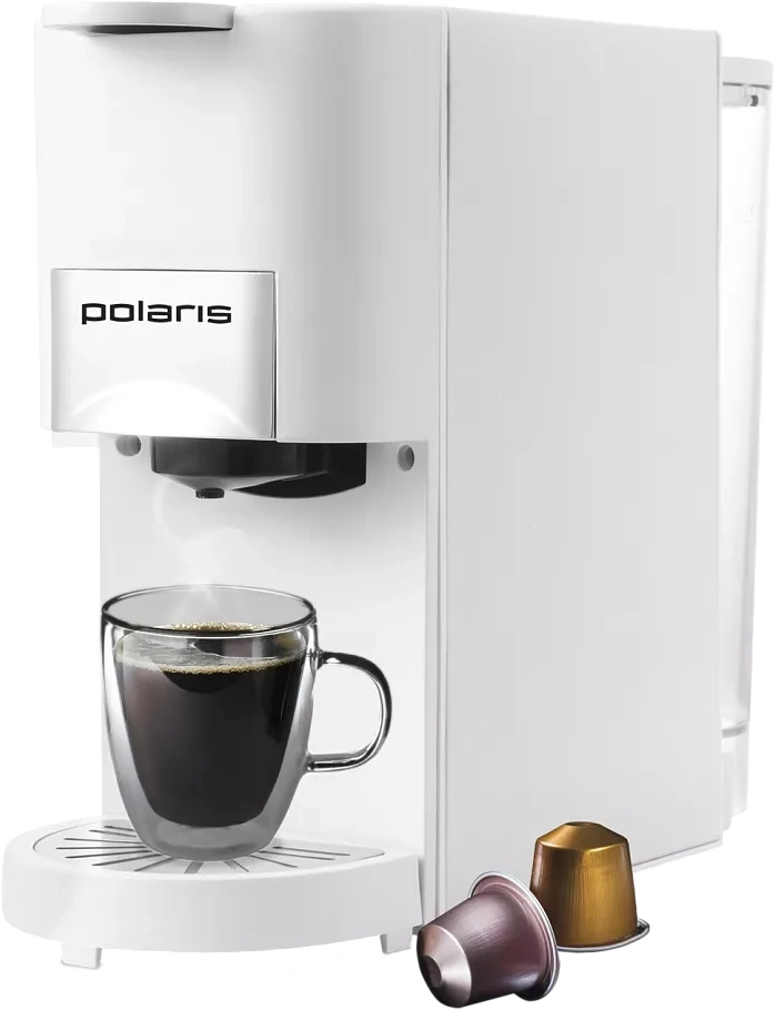Кофеварка эспрессо Polaris PCM 2020 3-in-1 1450Вт белый