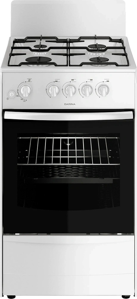 Плита Газовая Darina 1A GM341 005 W белый (без крышки) реш.сталь