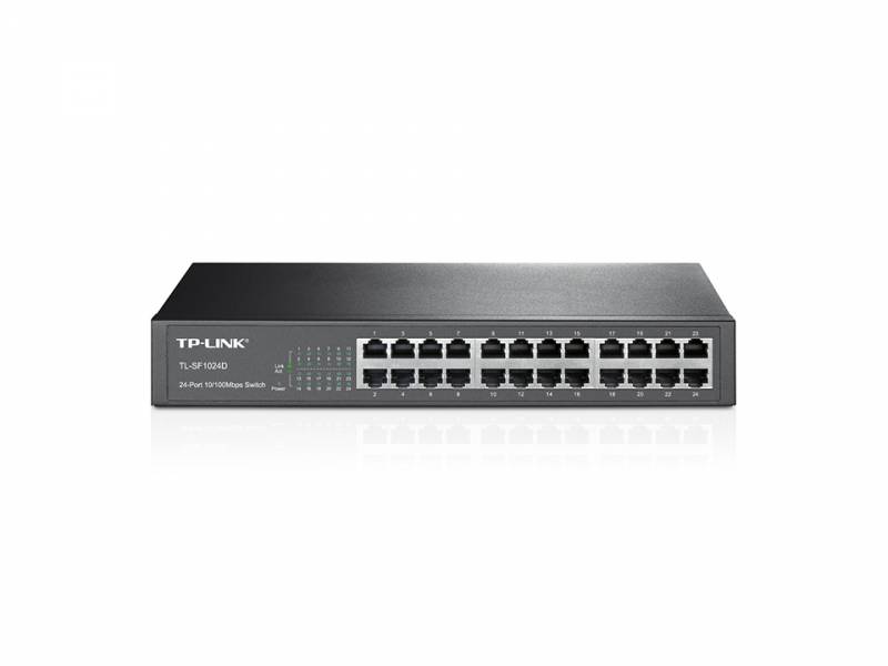 Коммутатор TP-Link TL-SF1024D (L2) 24x100Мбит/с неуправляемый