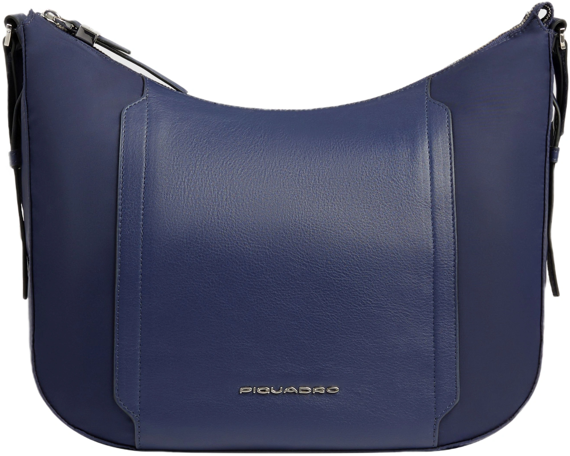 Сумка седло женская Piquadro Lyra BD6658W92T/BLU 10.9" темно-синяя нейлон/натур.кожа