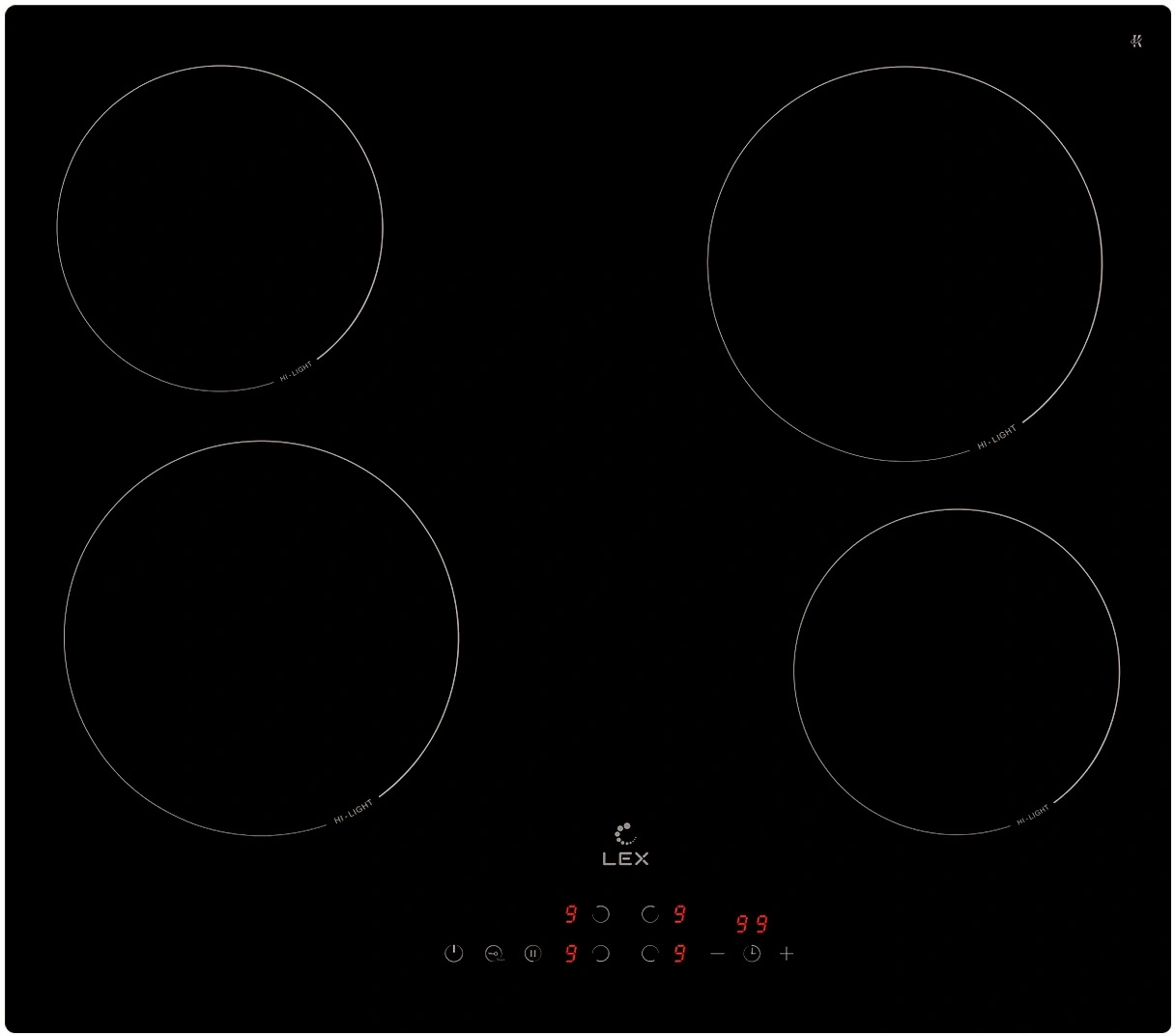 Варочная поверхность Lex EVH 6040B BL черный