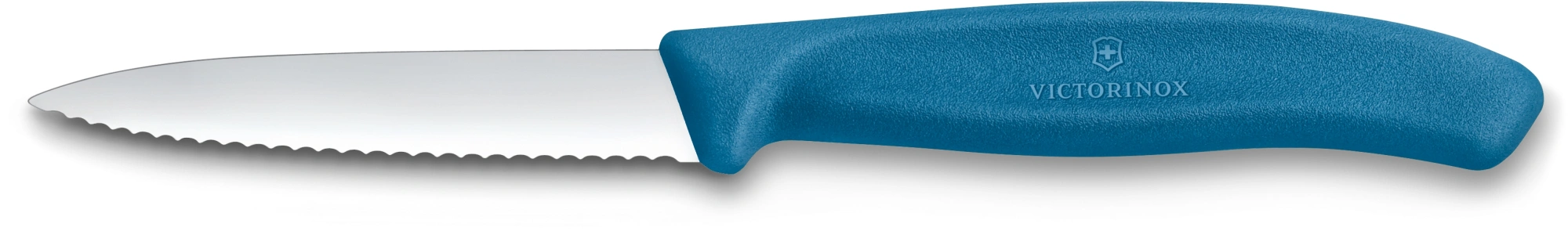 Нож кухонный Victorinox Swiss Classic (6.7632.C1) для чистки овощей и фруктов лезв.80мм серрейт. заточка синий