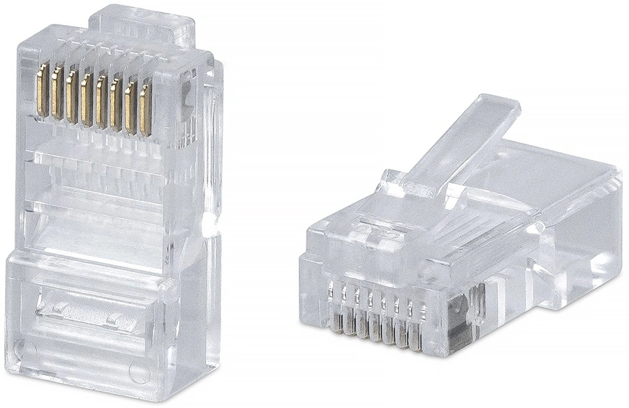 Коннектор Cabeus (8P8C) кат.5E RJ45 прозрачный