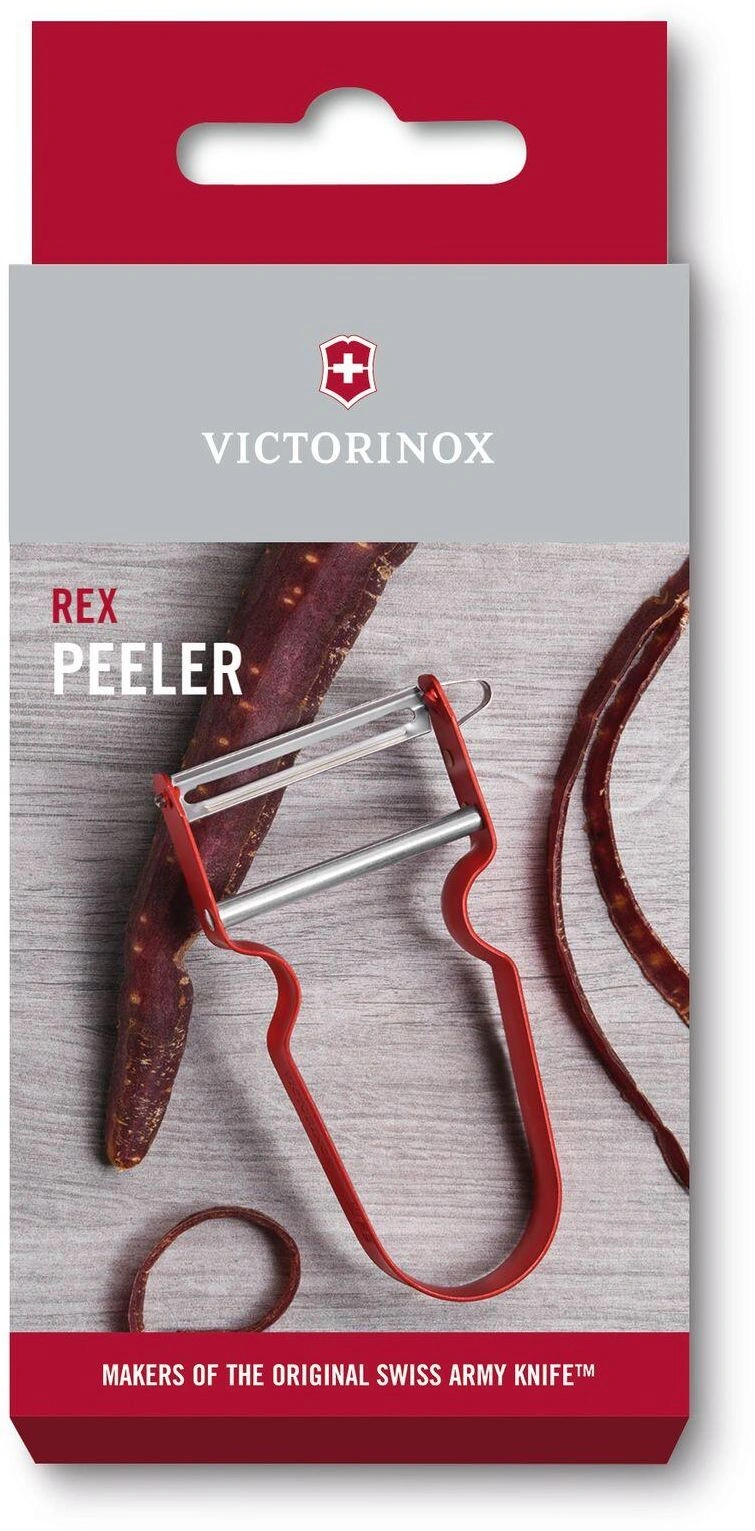 Овощечистка для овощей и фруктов Victorinox Rex красный упак.:европодвес (6.0900.1)