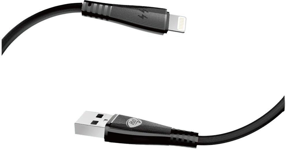 Кабель Itel L21s(ICD-L21s) USB (m)-Lightning (m) 1м черный (упак.:1шт)