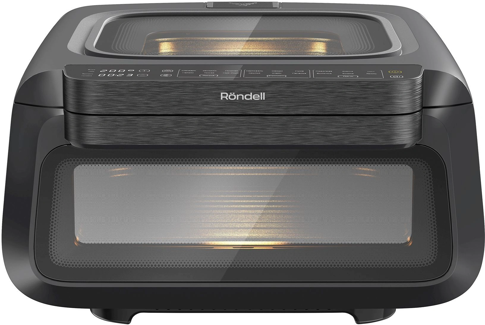 Аэрогриль Rondell RDE-AF111 2100Вт черный/серебристый