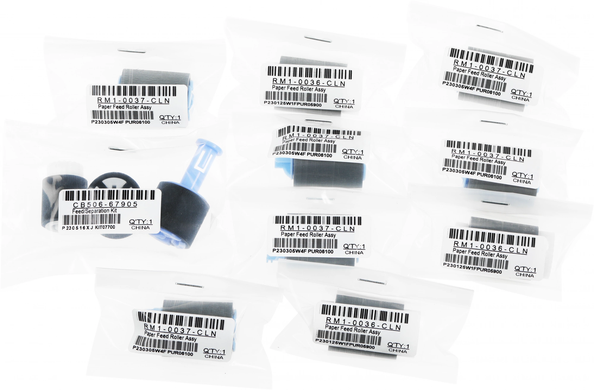 Комплект роликов Cactus CS-BRA-HP-M603 (RM1-5462(1)/RM1-0036(3)/RM1-0037(6)/CB506-67905(1)) для HP LJ P4014/P4015/P4515 M601/M602/M603