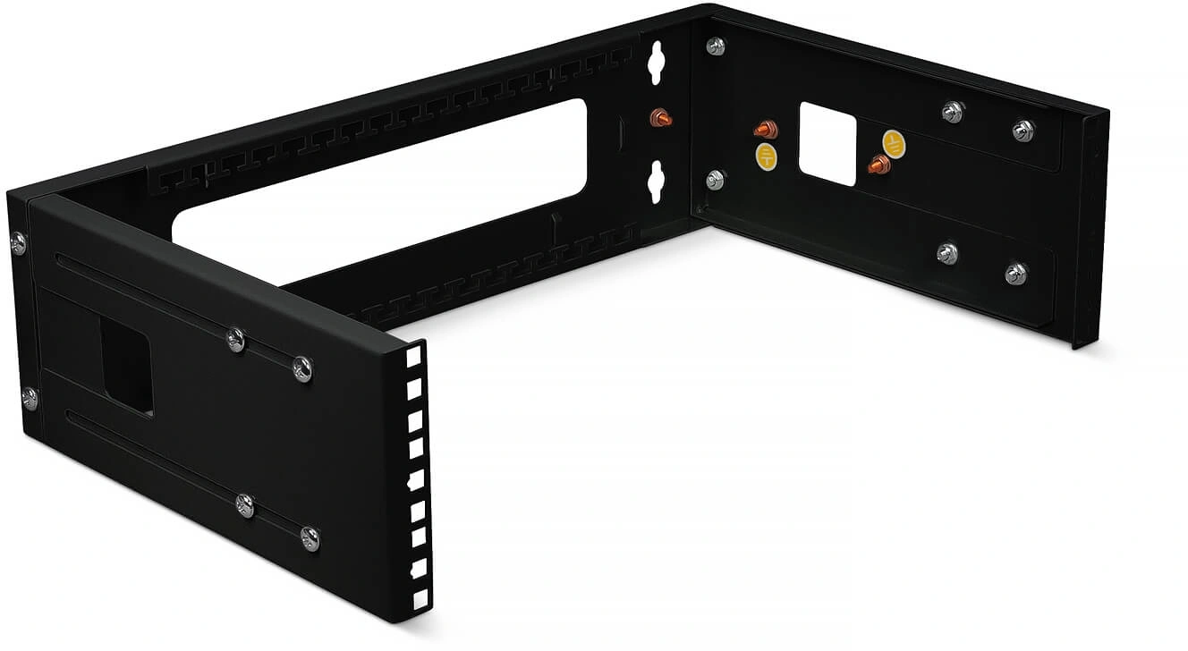 Кронштейн телекоммуникационный Cabeus NC-3U-BK настен. регул.глуб. 3U 19" нагр.:15кг черный