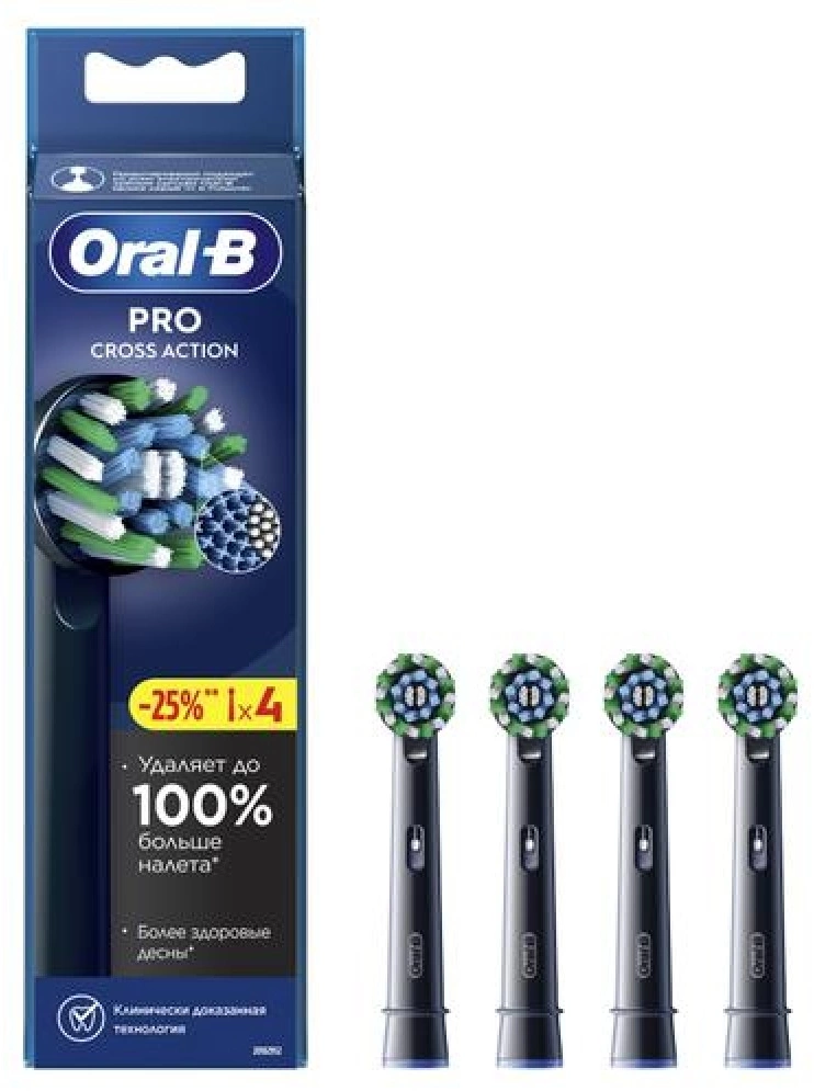 Насадка для зубных щеток Oral-B Pro Cross Action (упак.:4шт)