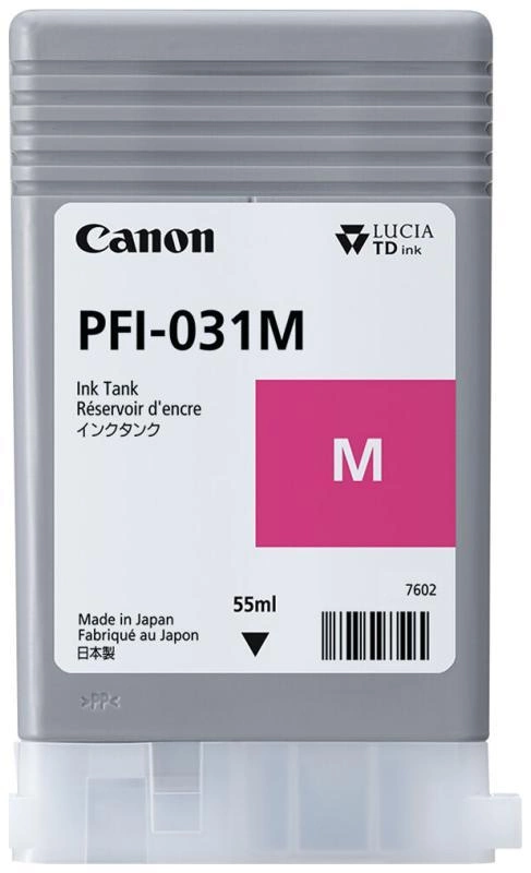 Картридж струйный Canon PFI-031M 6265C001 пурпурный (55мл) для Canon imagePROGRAF TM-240, TM-340.