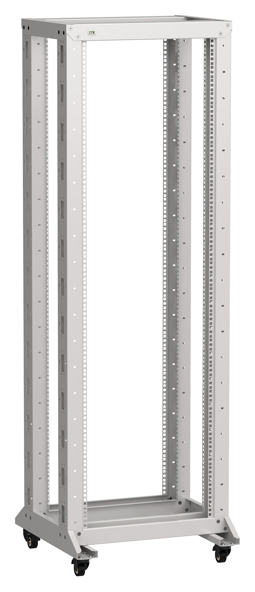 Стойка двухрамная ITK Linea LF35-24U66-2RM 24U 600ммx600мм 700кг серый