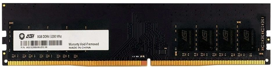 Память DDR4 8GB 3200MHz AGi AGI320008UD138-ST UD138 Tray PC4-25600 CL22 DIMM 288-pin 1.2В Tray