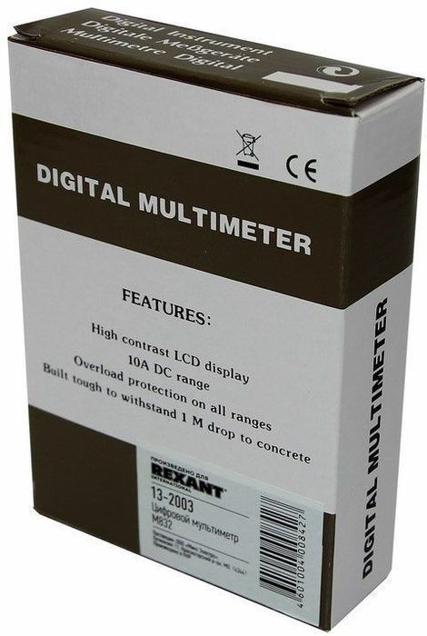 Мультиметр Mastech M832 цифровой черный (13-2003)