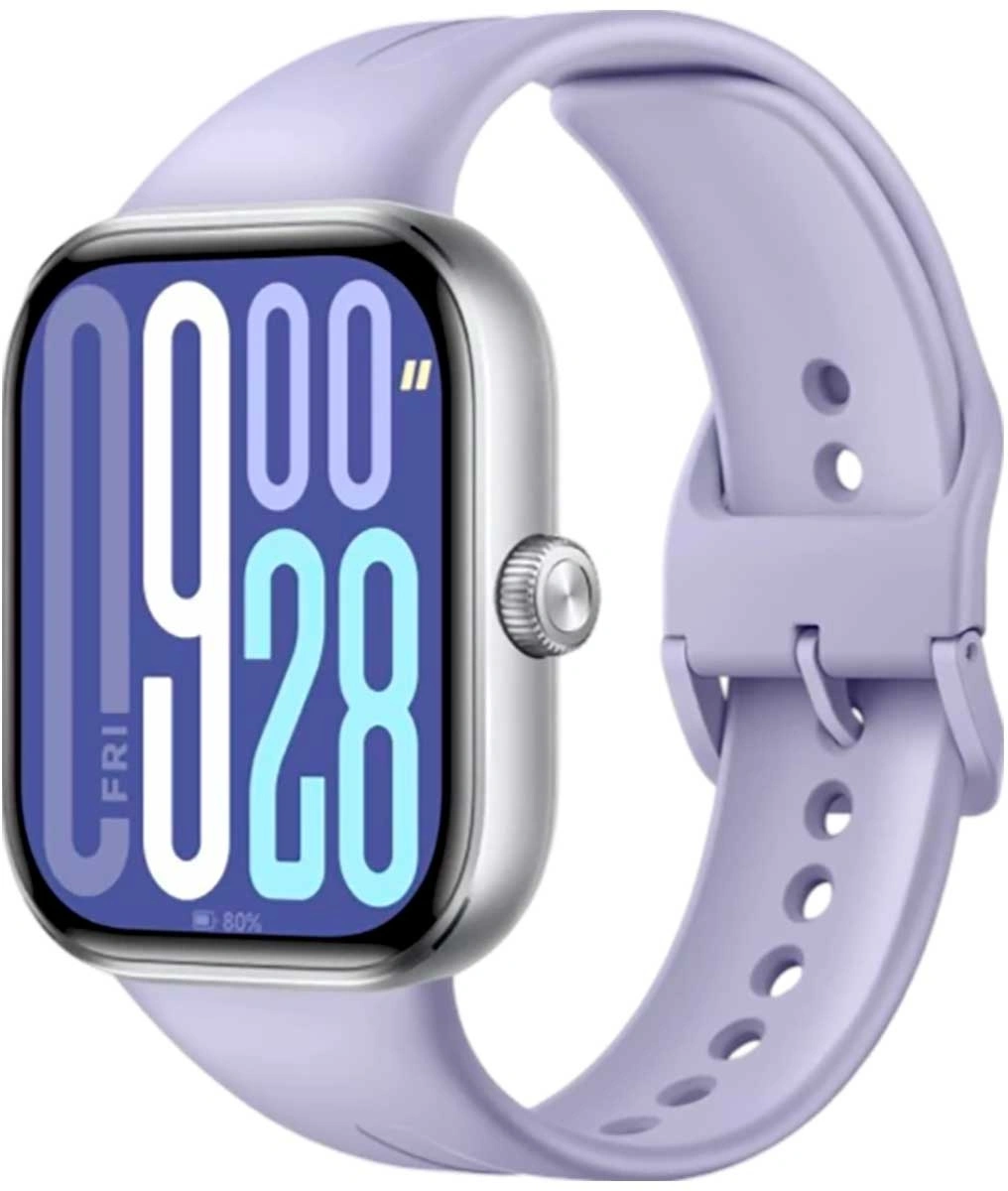 Смарт-часы Xiaomi Redmi Watch 5 2.07" AMOLED корп.серебристый рем.фиолетовый разм.брасл.:135-205мм (BHR9388GL)