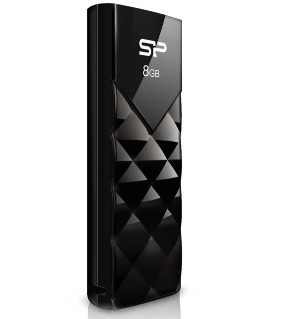 Флеш Диск Silicon Power 8GB Ultima U03 SP008GBUF2U03V1K USB2.0 черный