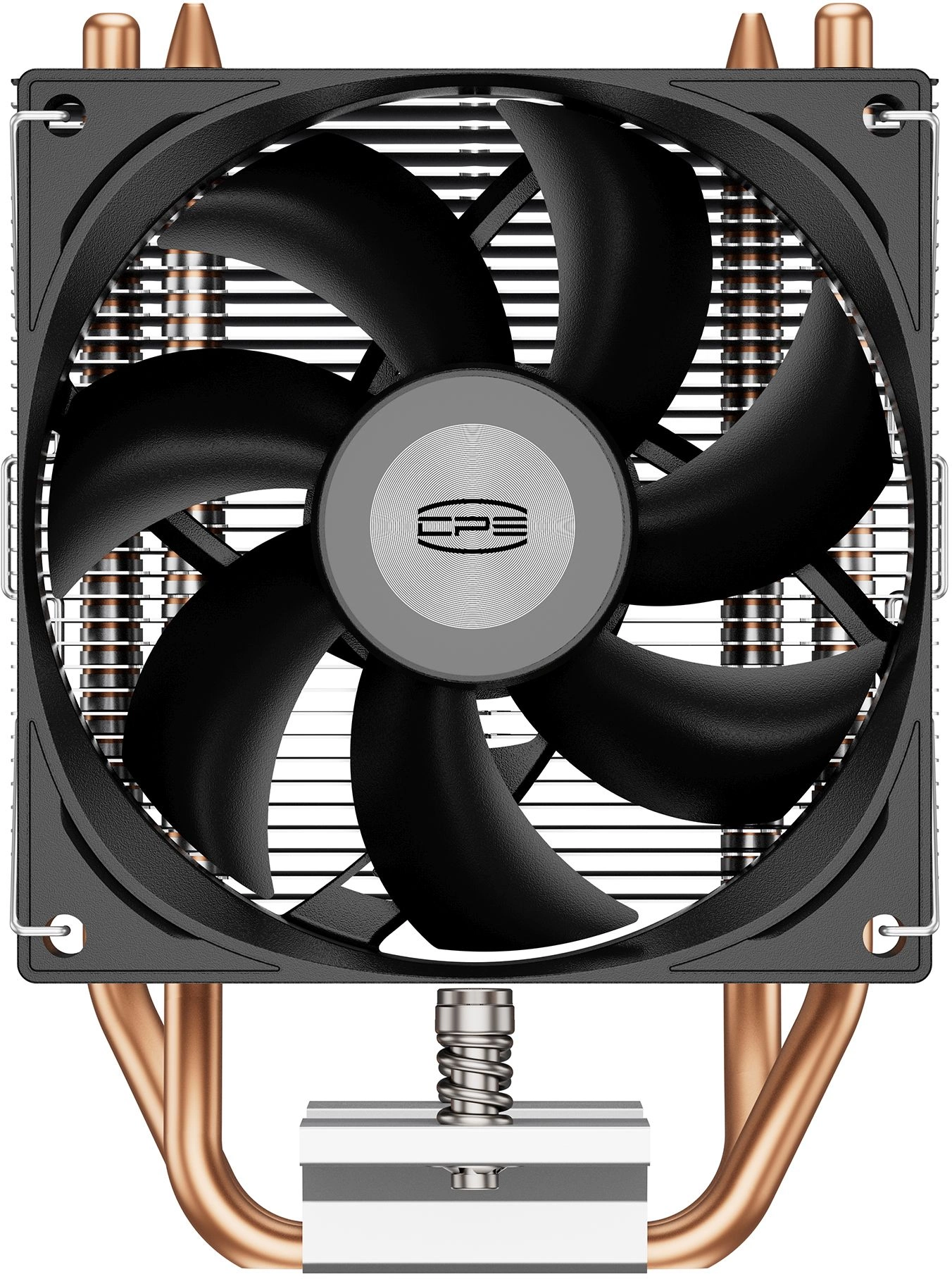 Устройство охлаждения(кулер) PcCooler R200P Soc-AM5/AM4/1200/1700/1851 серебристый/черный 4-pin 18-30dB Al+Cu 110W Ret (R200P-XXNWYX-US)