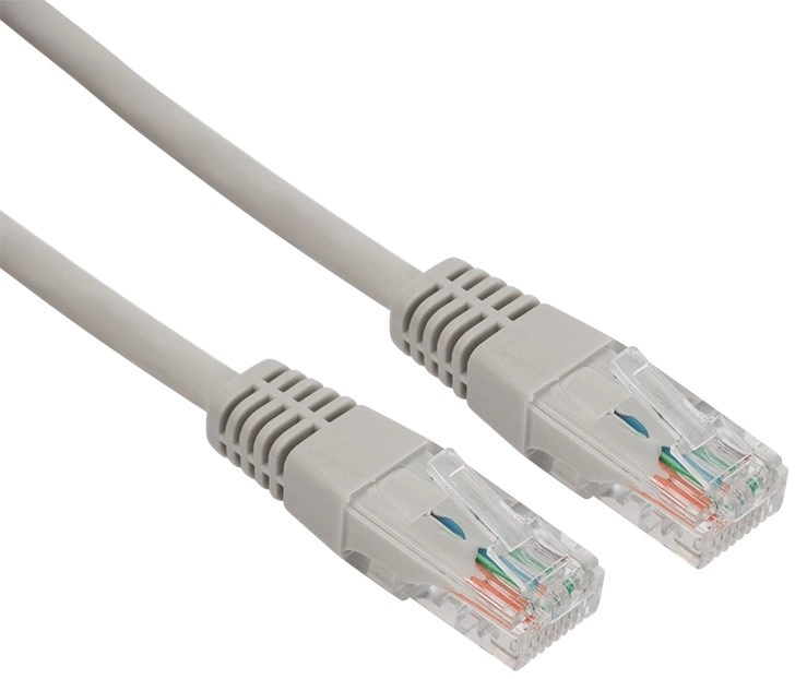 Патч-корд Rexant 18-8002 UTP RJ-45 вил.-вилка RJ-45 кат.5E 1м серый LSZH