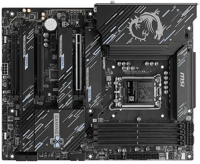 Материнская плата MSI Z890 GAMING PLUS WIFI6E Soc-1851 Intel Z890 4xDDR5 ATX AC`97 8ch(7.1) 5Gigabit RAID+HDMI+DP