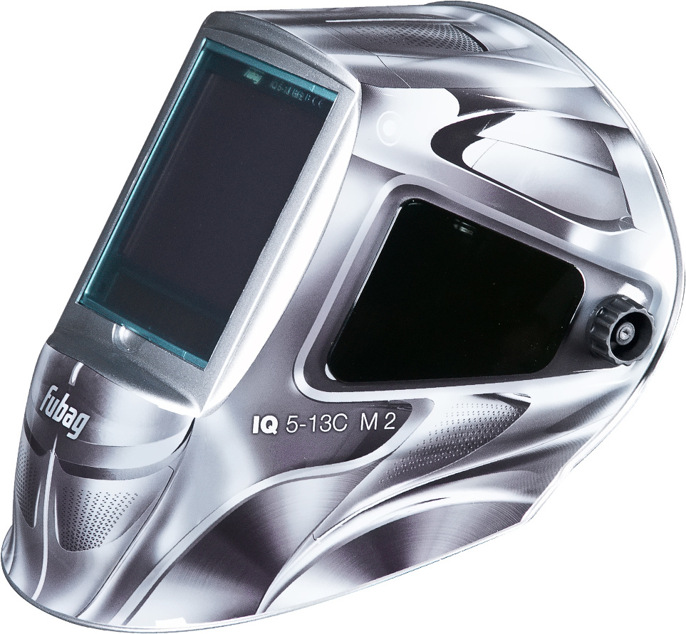 Маска сварщика Fubag IQ 5-13C M 2 филь.:хамел. кл.:1/1/1/2 см.экр.100x93мм серебристый (31583)