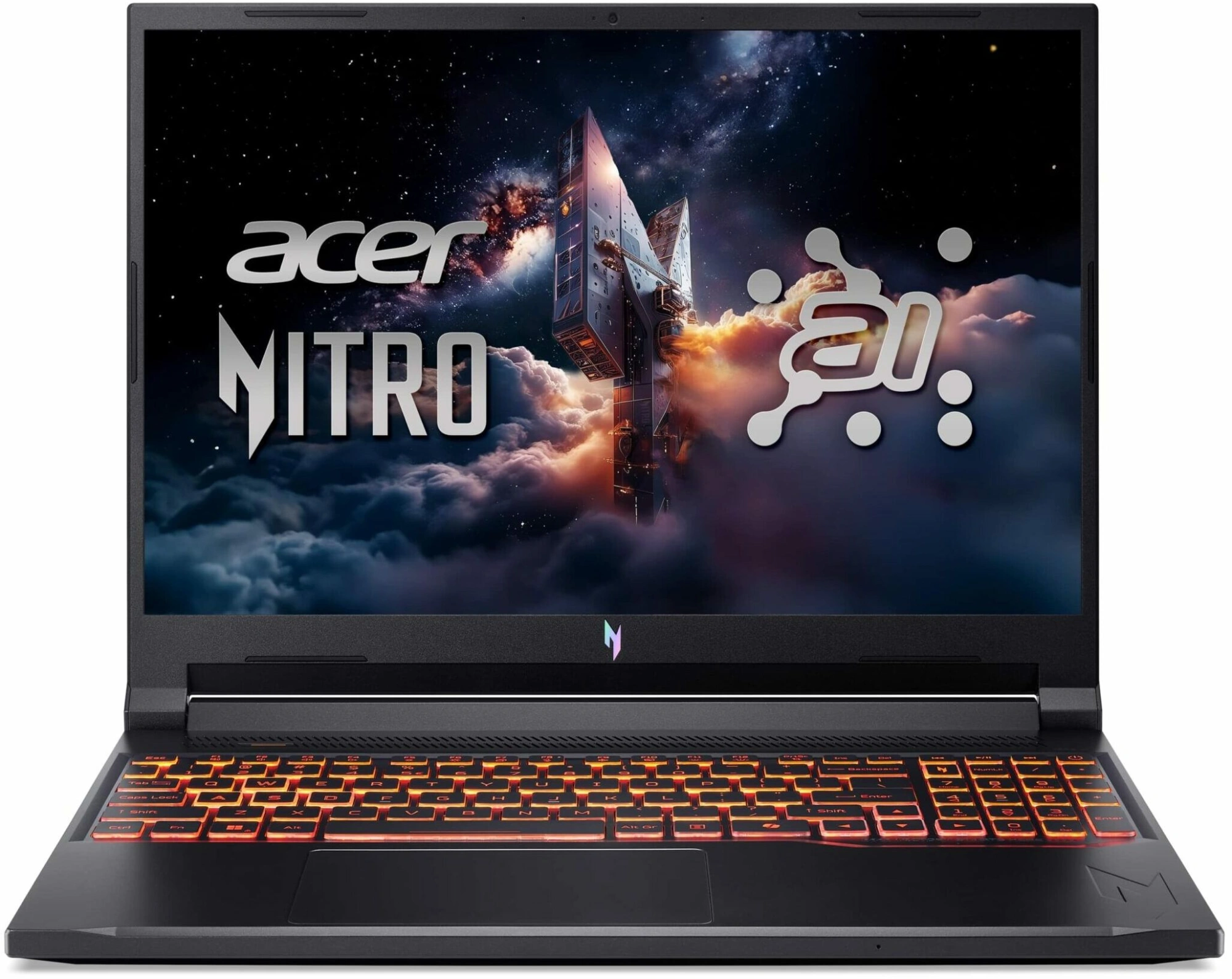 Ноутбук Acer Nitro V 16 ANV16-42-R96P Ryzen 7 260 16Gb SSD512Gb NVIDIA GeForce RTX5050 8Gb 16" IPS WUXGA (1920x1200) Windows 11 Home Multi Language black WiFi BT Cam (NH.U2NAA.003)