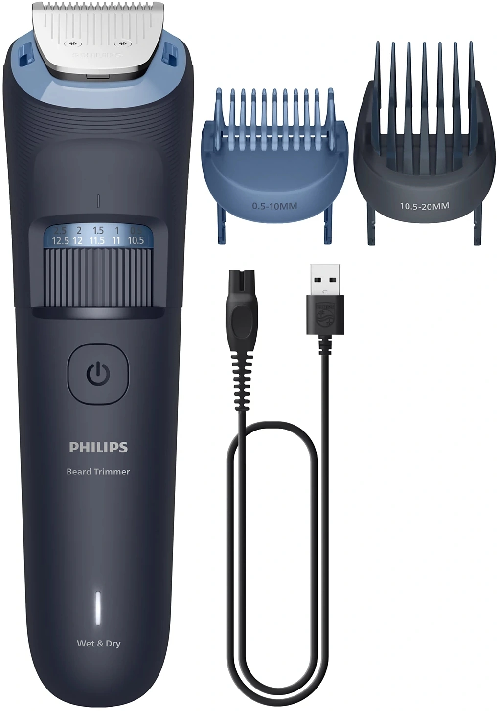 Триммер Philips BT3665/15 темно-серый (насадок в компл:2шт)