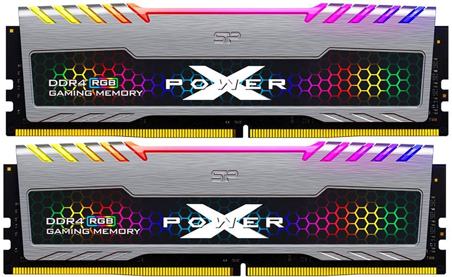 Память DDR4 2x8GB 3600MHz Silicon Power SP016GXLZU360BDB Xpower Turbine RGB RTL Gaming PC4-28800 CL18 DIMM 288-pin 1.35В kit single rank с радиатором Ret