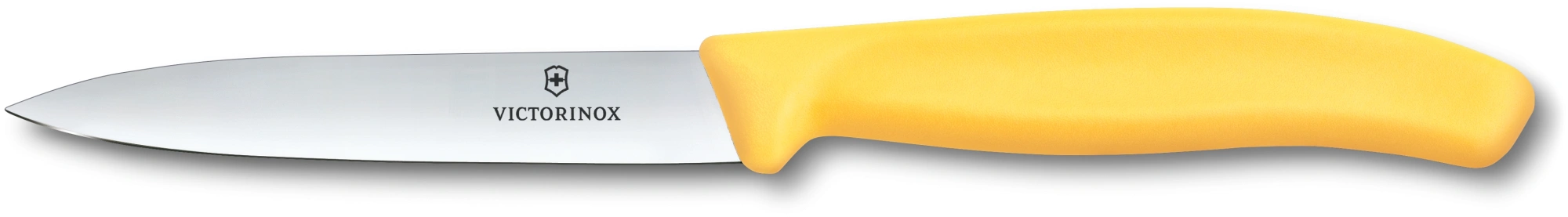 Нож кухонный Victorinox Swiss Classic (6.7708.C1) для овощей лезв.100мм прямая заточка желтый