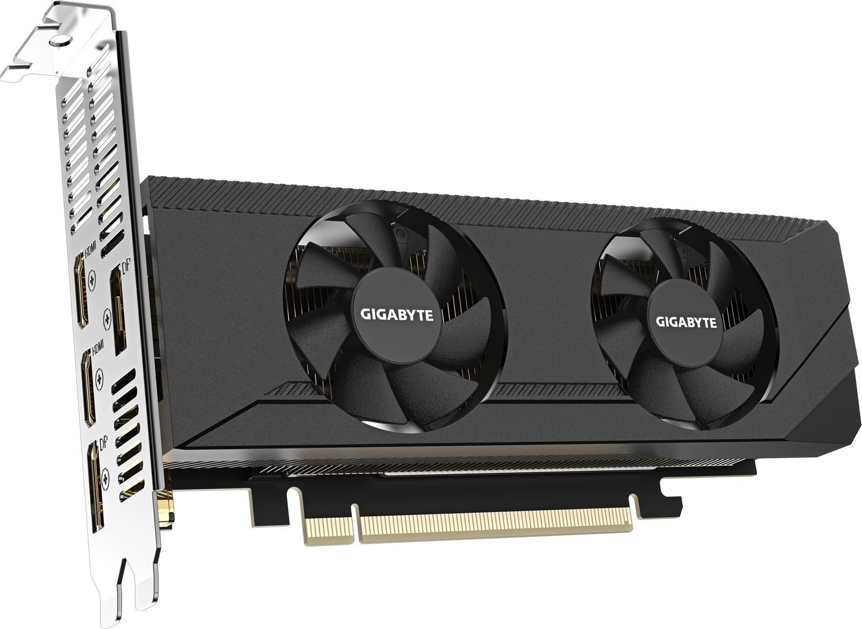 Видеокарта Gigabyte PCI-E 4.0 GV-N3050OC-6GL NVIDIA GeForce RTX 3050 6Gb 96bit GDDR6 1477/14000 HDMIx2 DPx2 HDCP Ret low profile