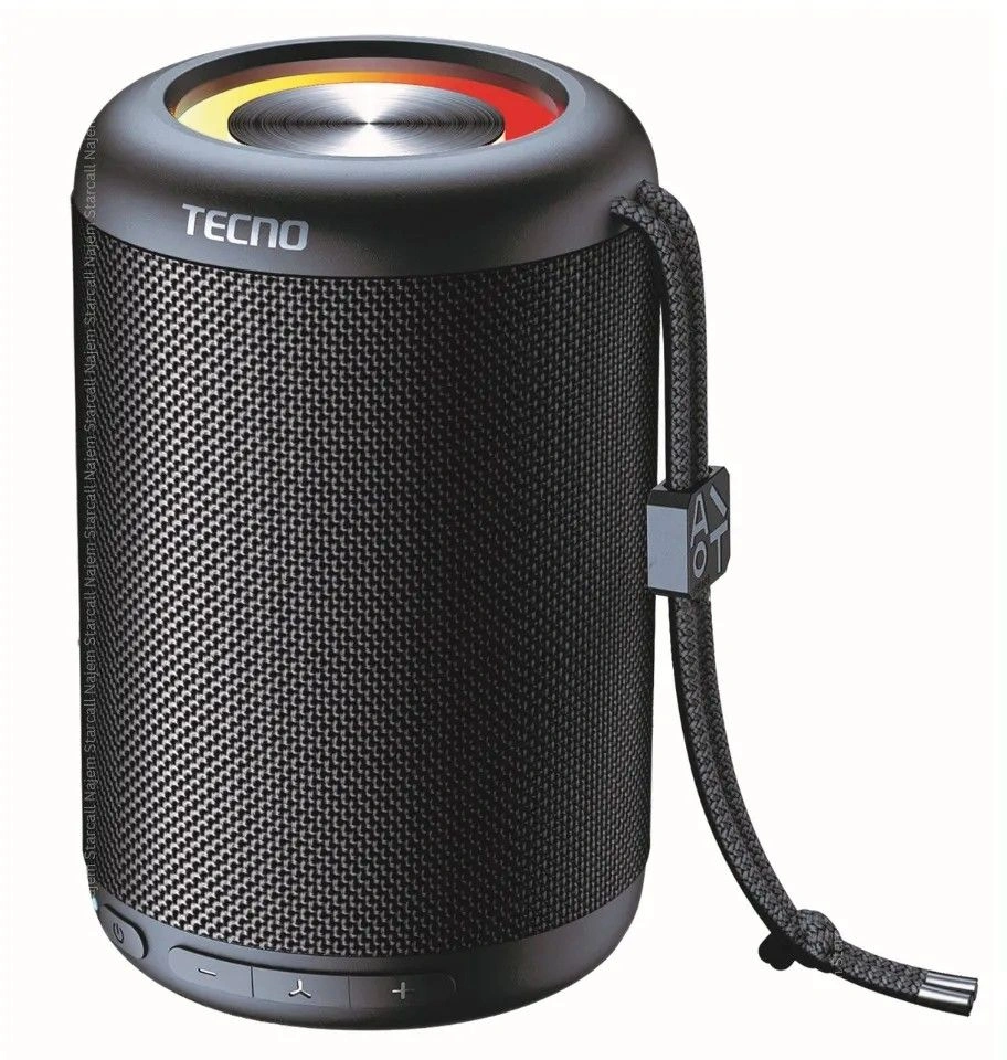 Колонка порт. Tecno S3 Square черный 3W 1.1 BT 2000mAh (S3)