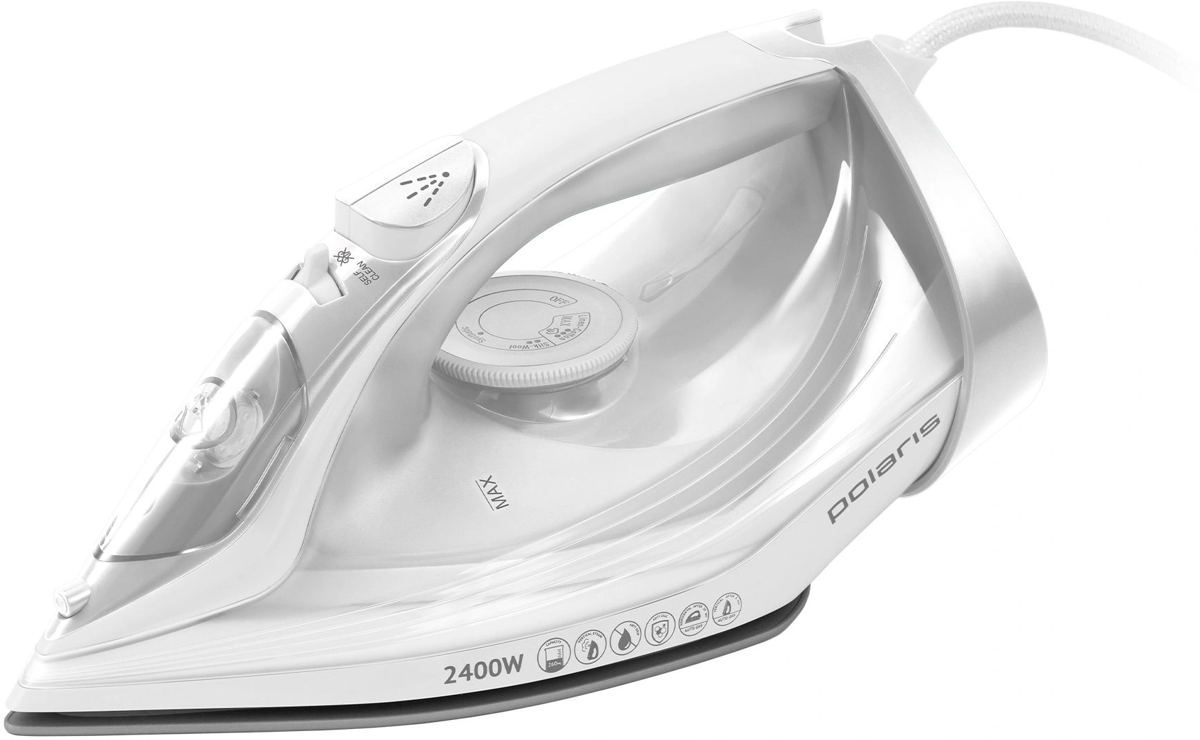 Утюг Polaris PIR 2487AK 3m 2400Вт белый
