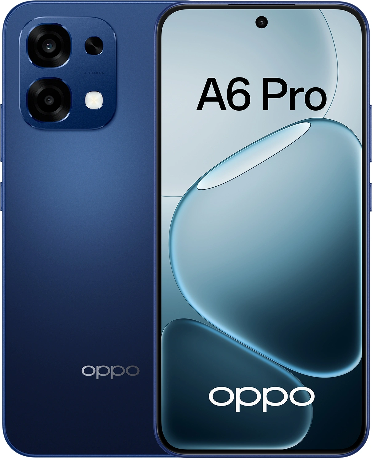 Смартфон Oppo A6 Pro 256Gb 8Gb синий моноблок 3G 4G 2Sim 6.57" 1080x2372 Android 15 50Mpix 802.11 a/b/g/n/ac NFC GPS GSM900/1800 GSM1900 Protect A-GPS microSDXC max2048Gb