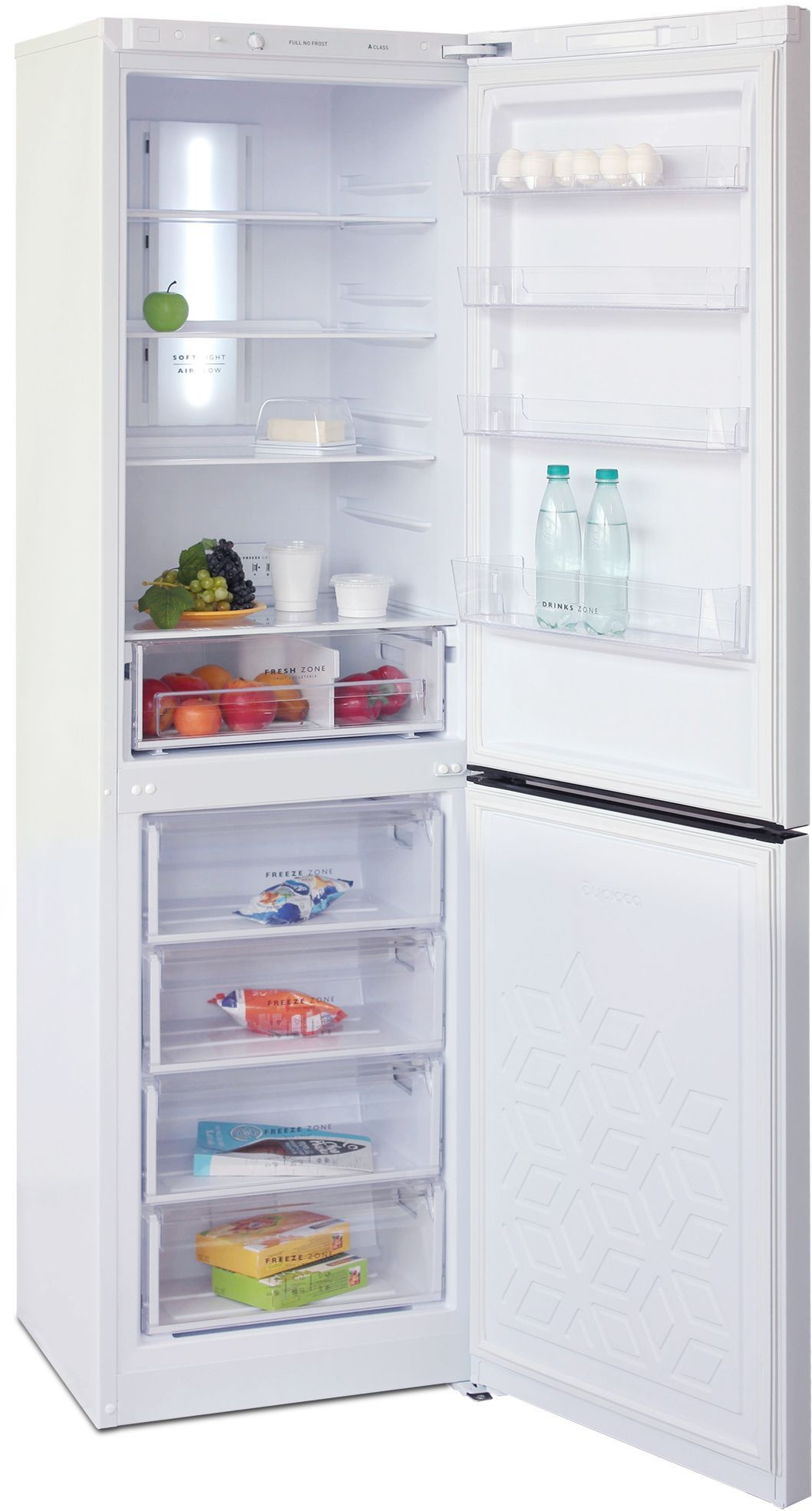 Холодильник Бирюса Б-880NF 2-хкамерн. белый мат.