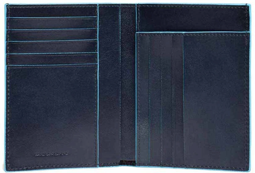 Кошелек мужской Piquadro Blue Square PU1393B2/BLU2 темно-синий натур.кожа