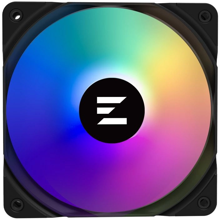 Вентилятор Zalman ZM-AF120 ARGB 120x120x26mm черный/белый 4-pin 29.7dB 160gr Ret (ZM-AF120 ARGB BLACK)