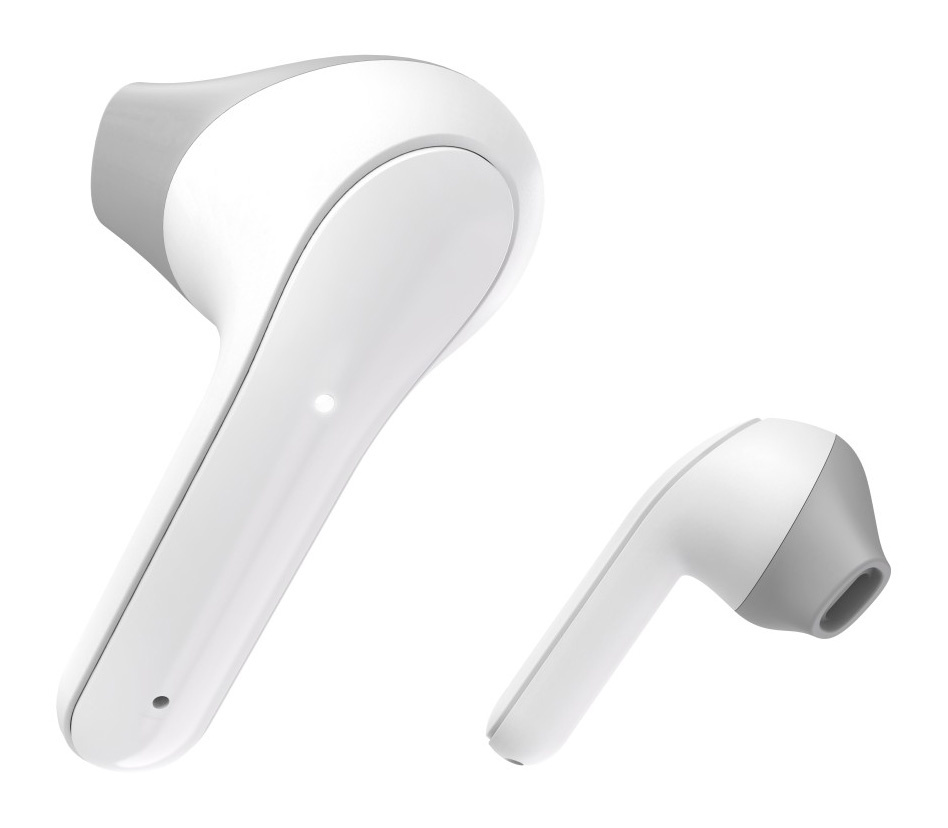 Гарнитура вкладыши Hama Freedom Light белый/серый беспроводные bluetooth в ушной раковине (00184068)