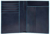 Кошелек мужской Piquadro Blue Square PU1393B2R/BLU2 темно-синий натур.кожа