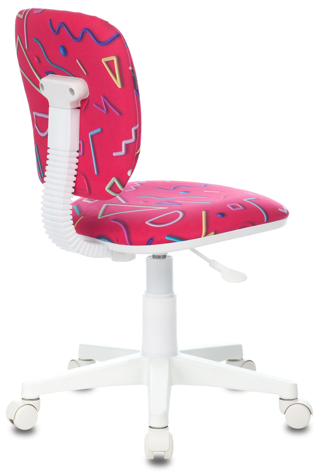 Кресло детское Бюрократ Ch-w204nx, на колесиках, ткань, розовый